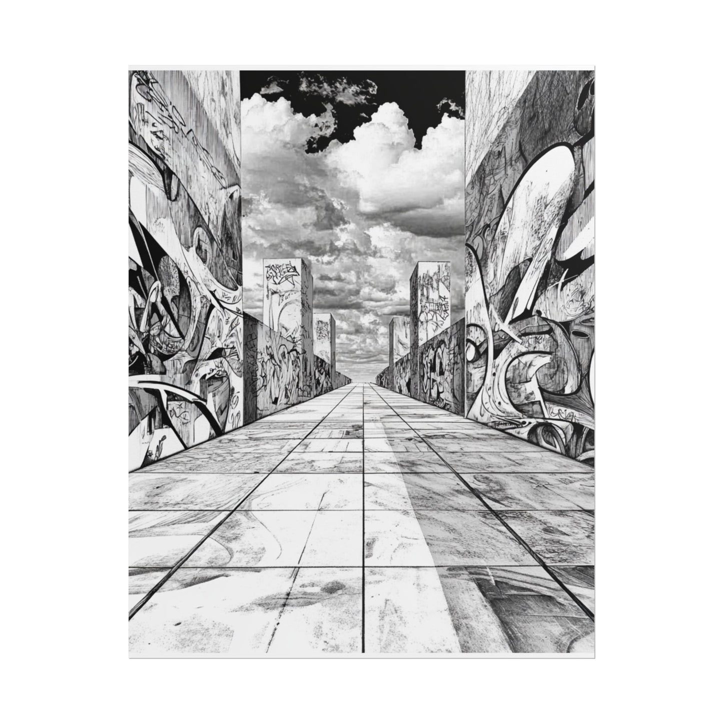 AI Art, Is Anybody out there town, Rolled Posters
