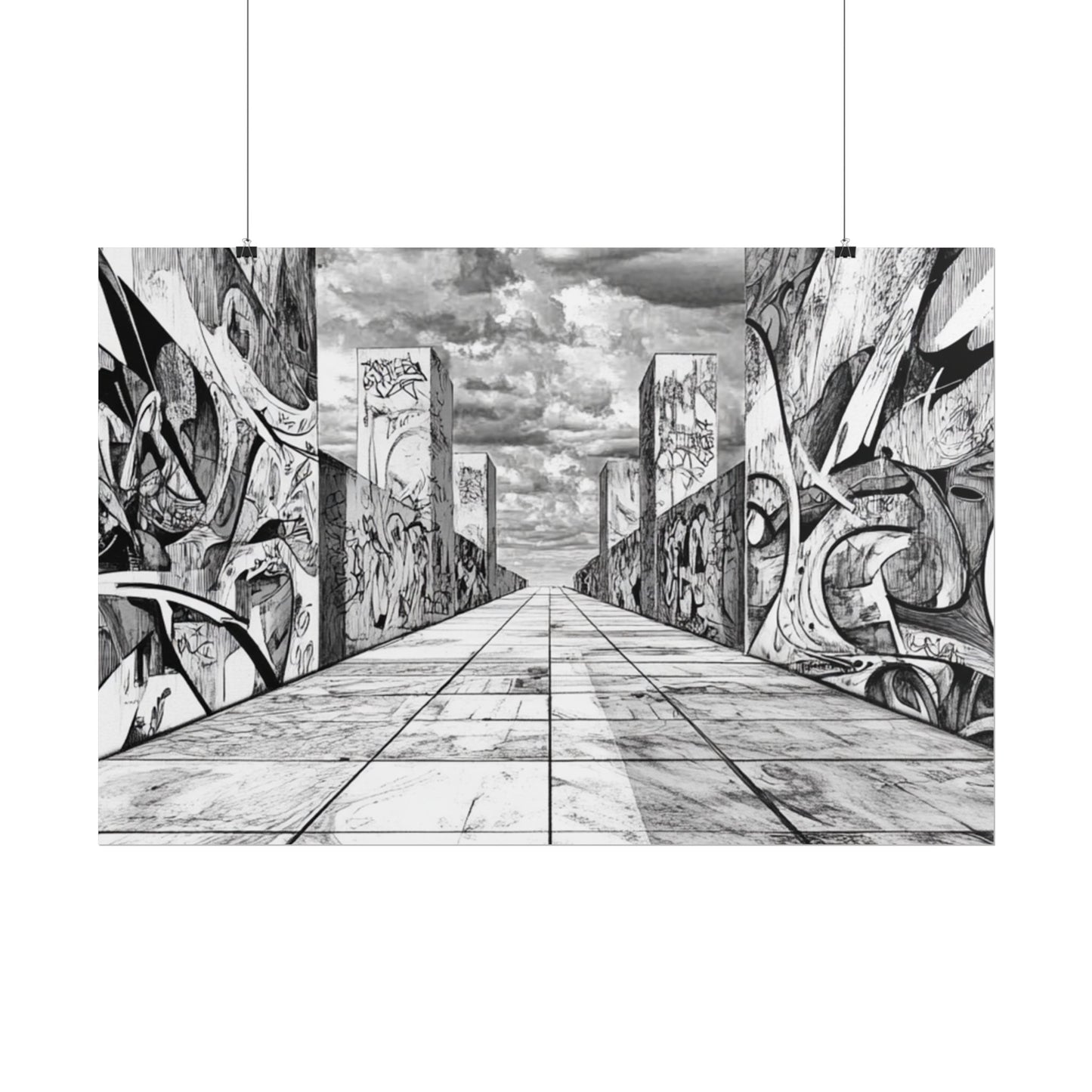 AI Art, Is Anybody out there town, Rolled Posters
