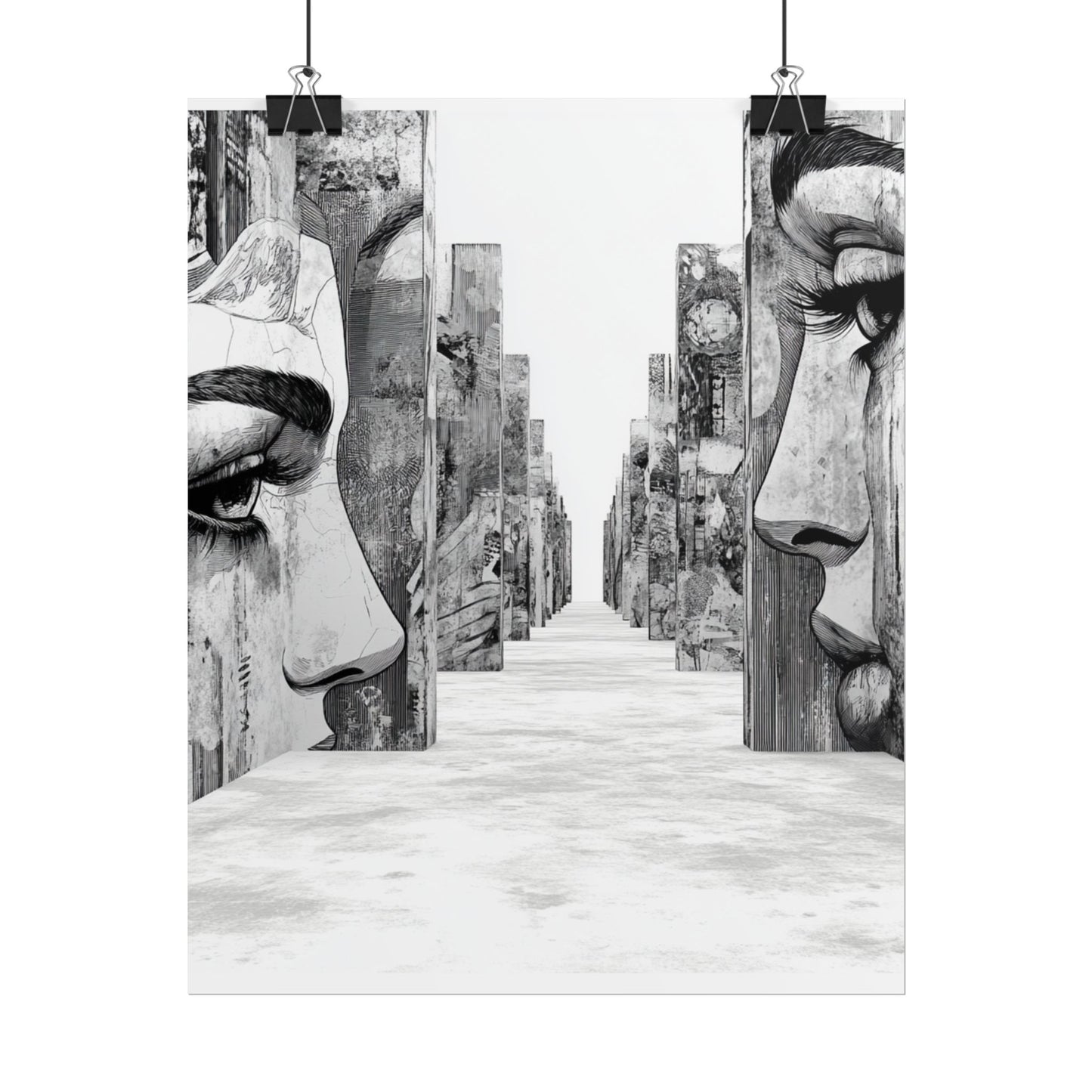 AI Art, If walls could talk, Rolled Posters