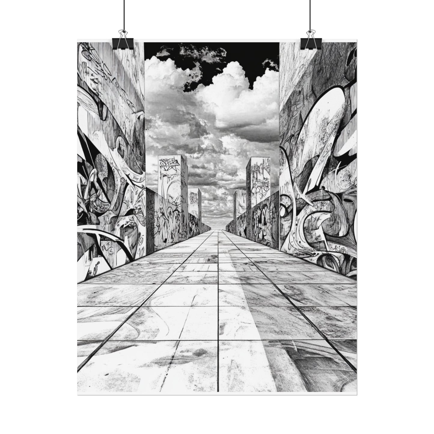 AI Art, Is Anybody out there town, Rolled Posters