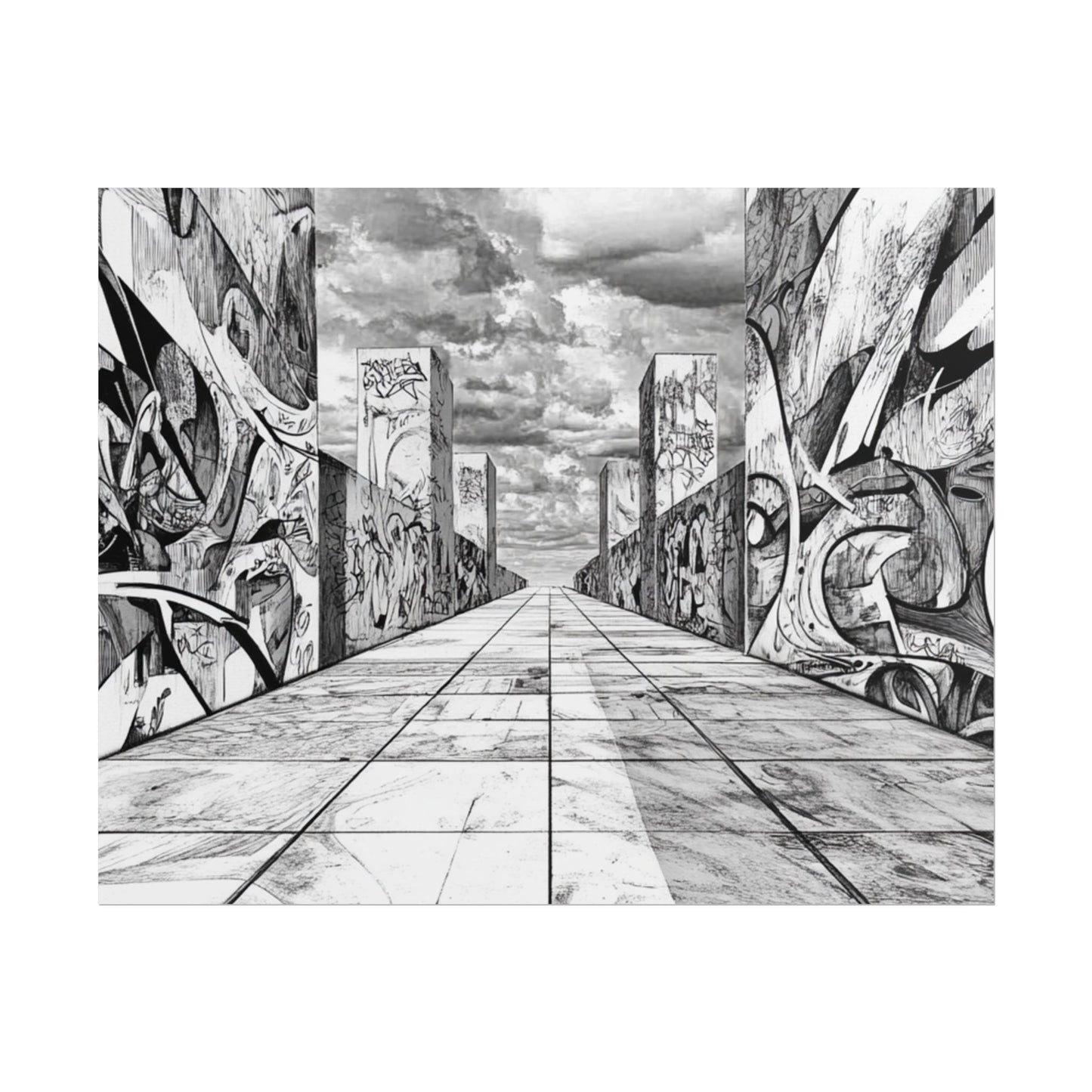 AI Art, Is Anybody out there town, Rolled Posters