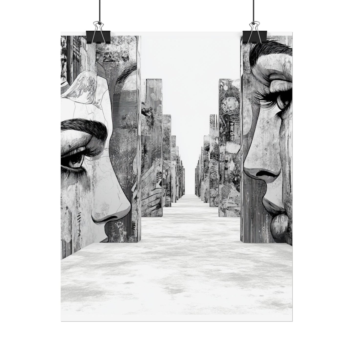 AI Art, If walls could talk, Rolled Posters