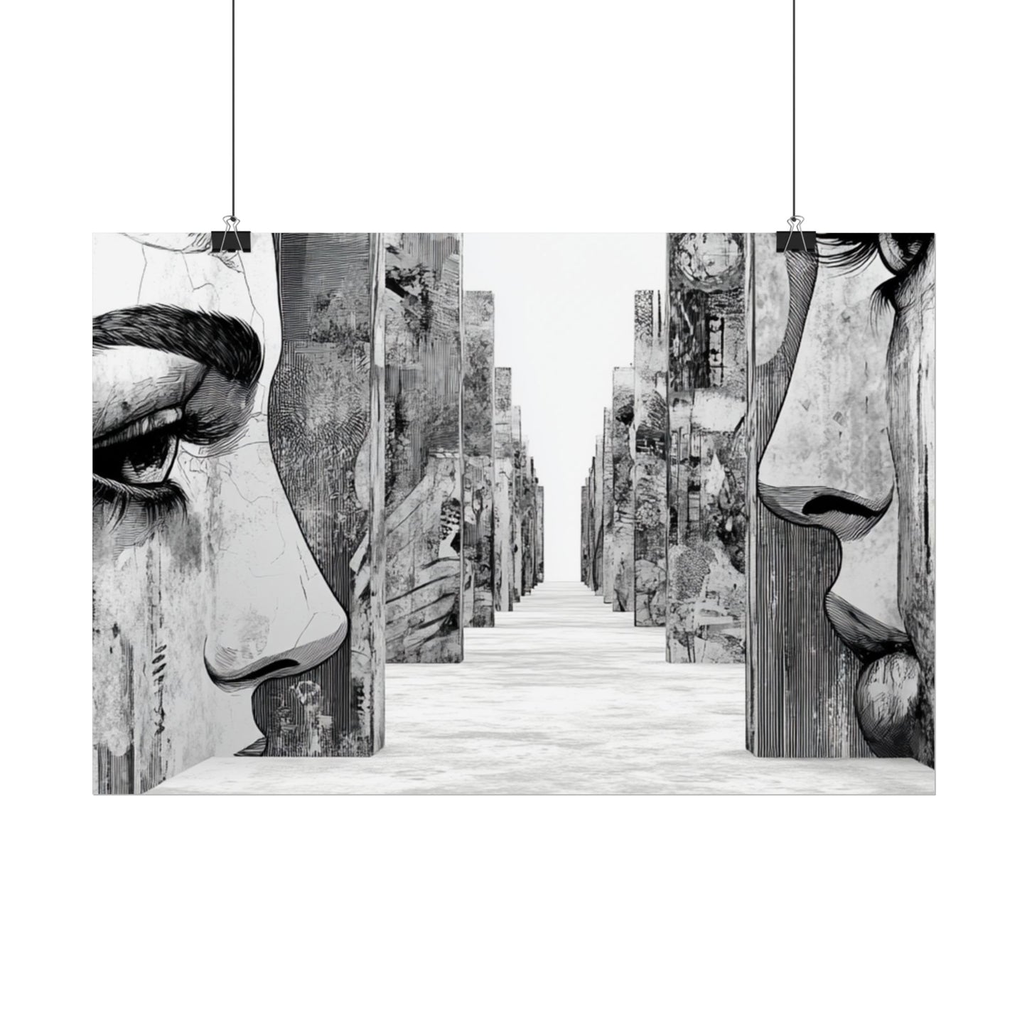 AI Art, If walls could talk, Rolled Posters