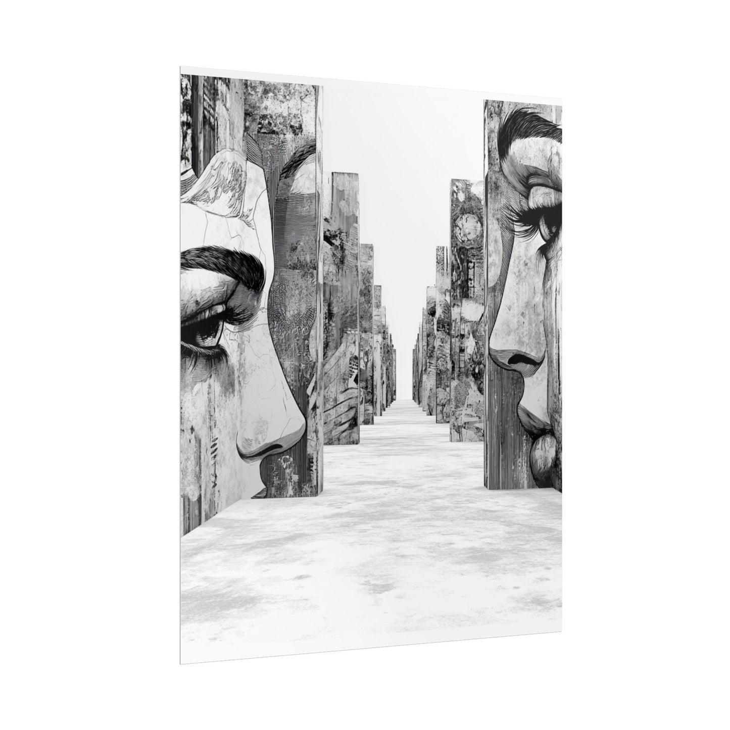 AI Art, If walls could talk, Rolled Posters