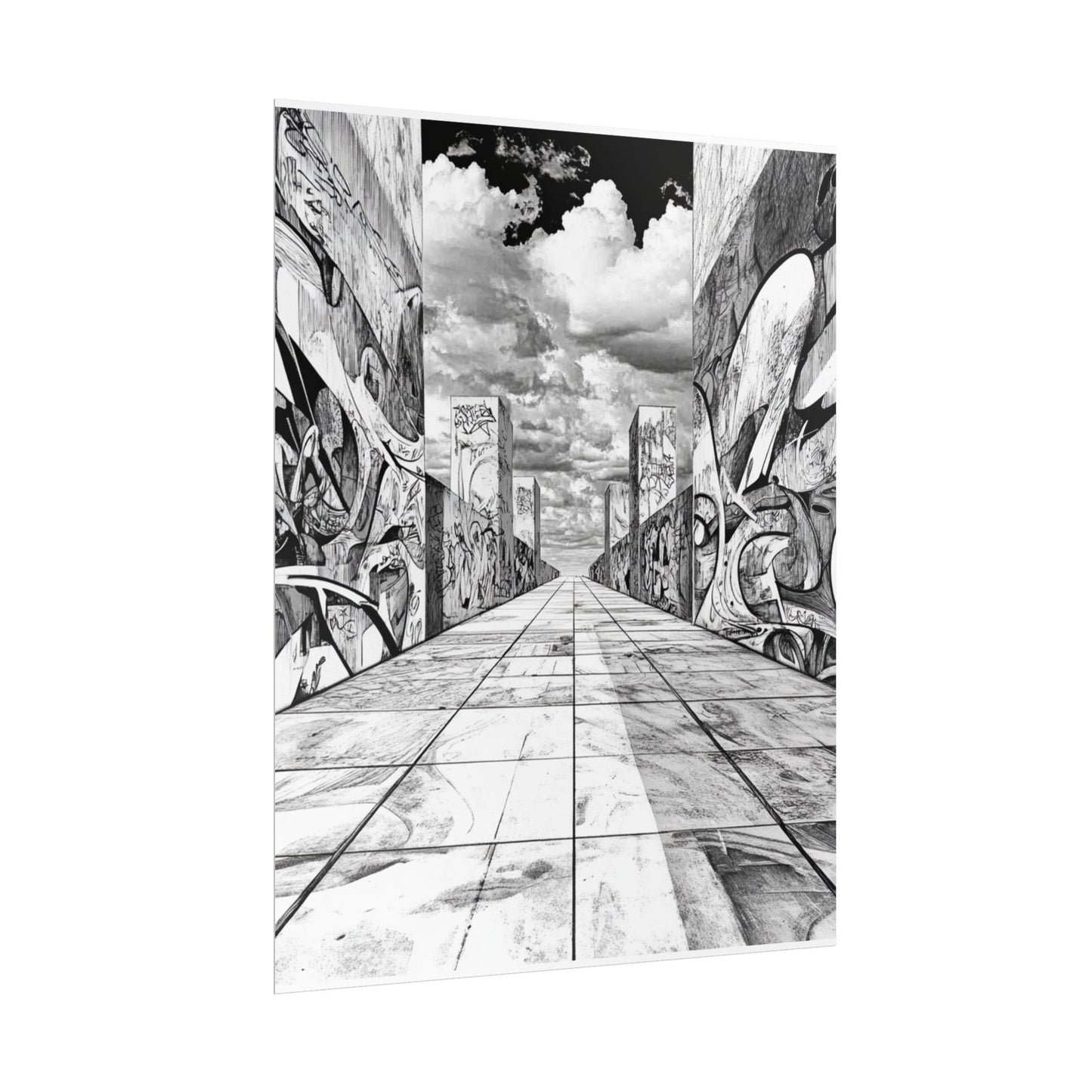 AI Art, Is Anybody out there town, Rolled Posters