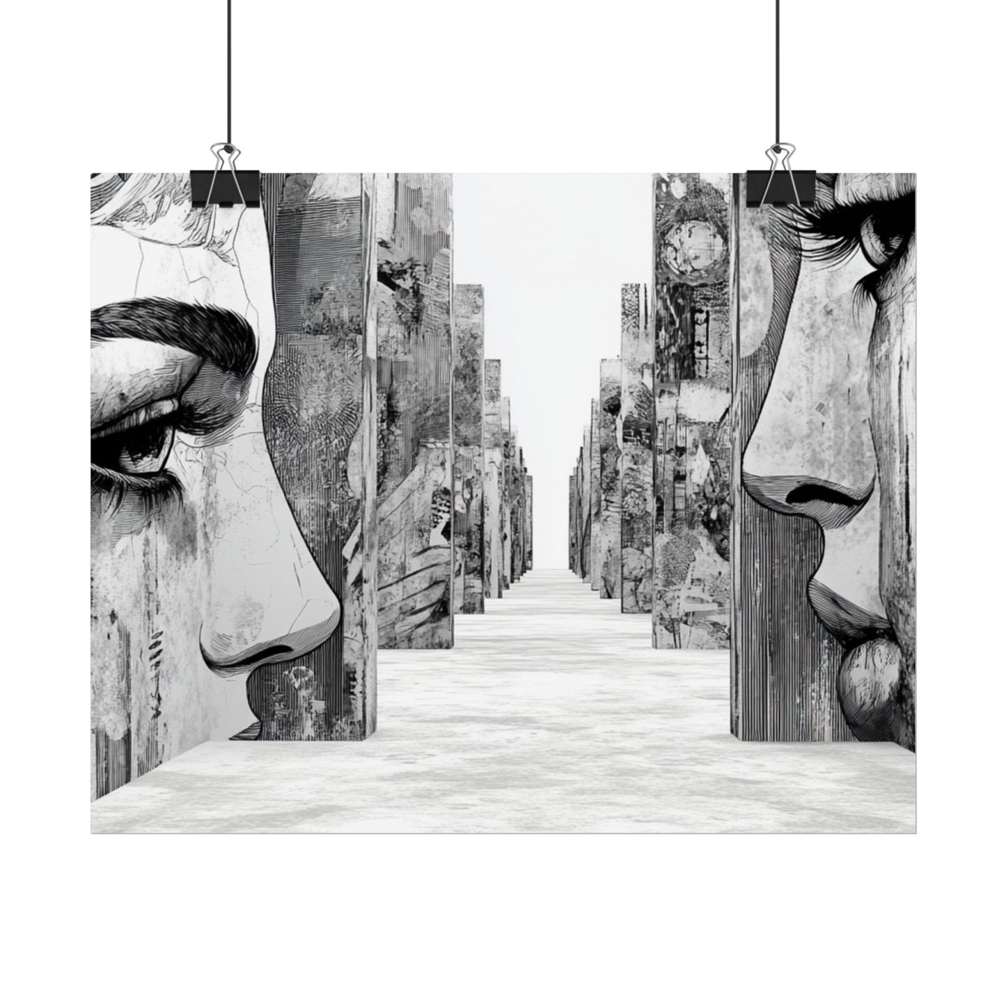 AI Art, If walls could talk, Rolled Posters