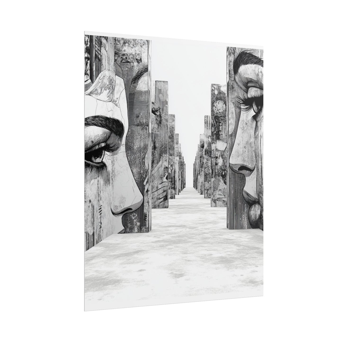 AI Art, If walls could talk, Rolled Posters