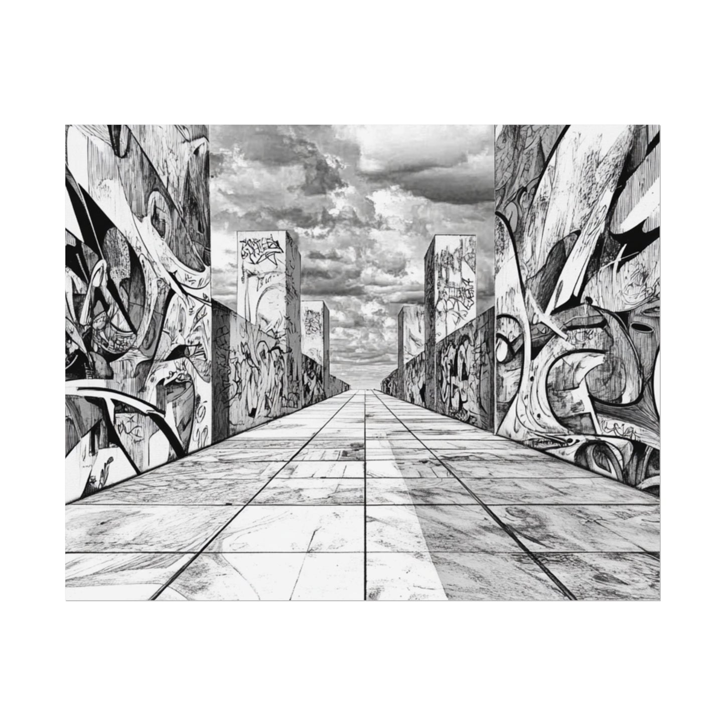 AI Art, Is Anybody out there town, Rolled Posters