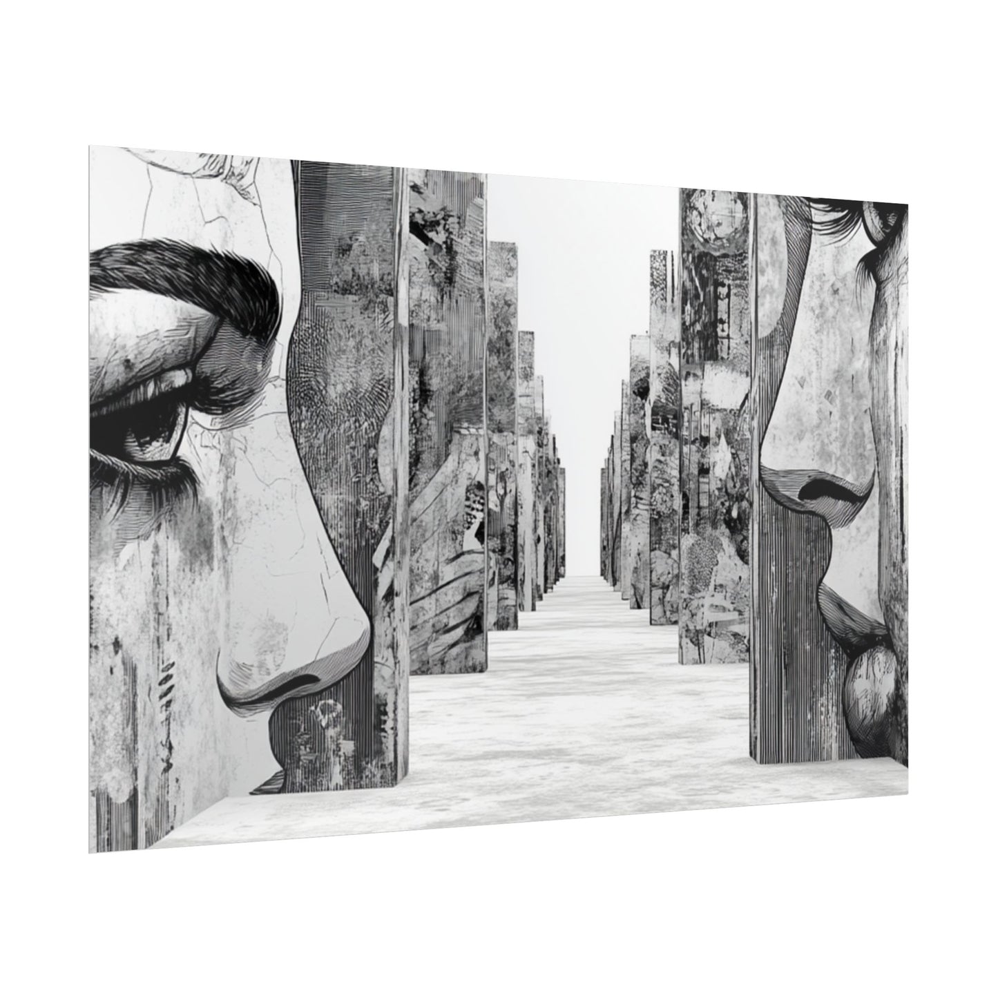 AI Art, If walls could talk, Rolled Posters
