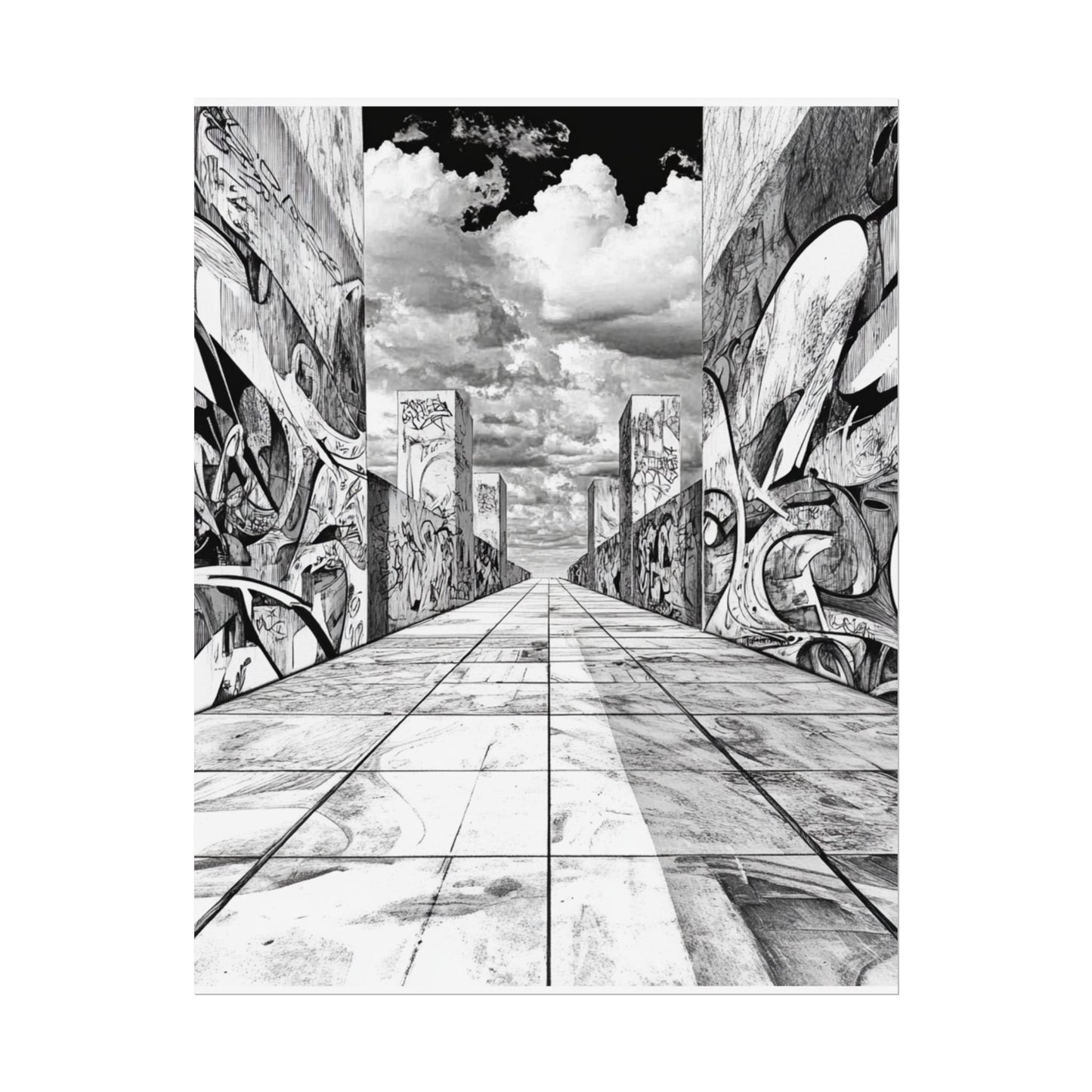 AI Art, Is Anybody out there town, Rolled Posters