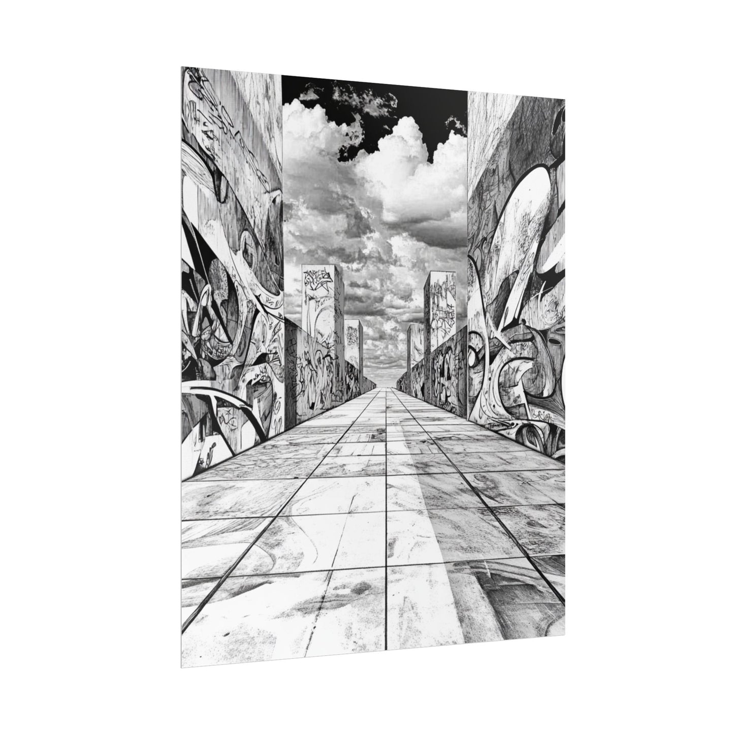 AI Art, Is Anybody out there town, Rolled Posters