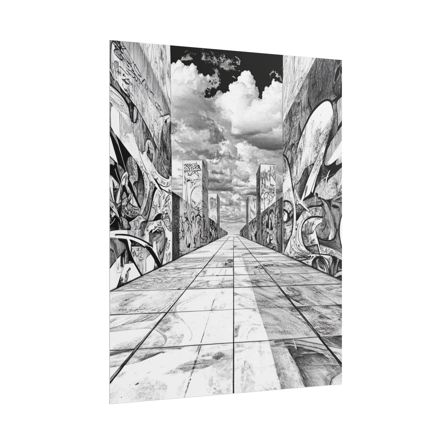 AI Art, Is Anybody out there town, Rolled Posters