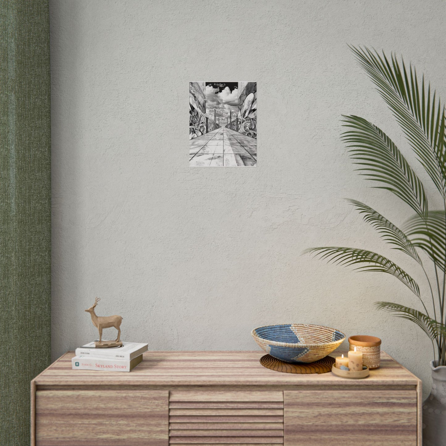 AI Art, Is Anybody out there town, Rolled Posters
