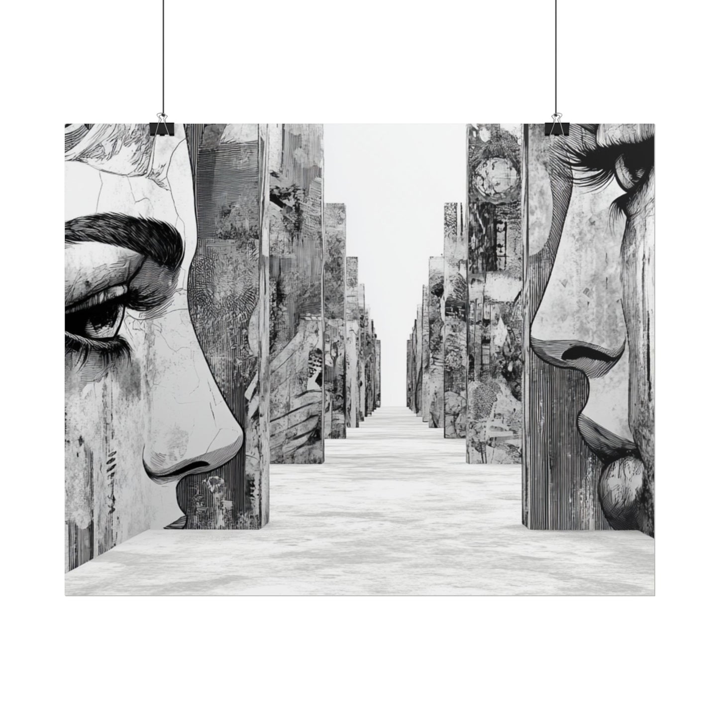 AI Art, If walls could talk, Rolled Posters