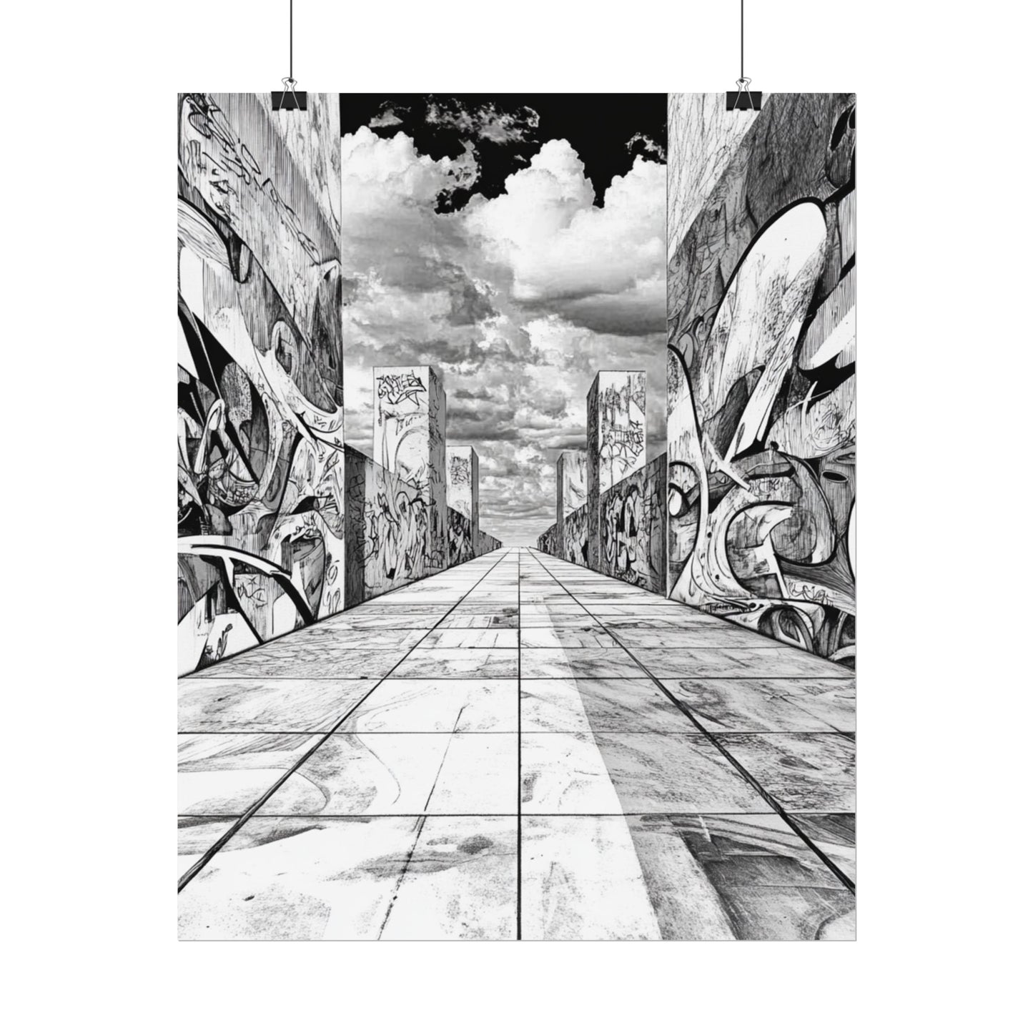 AI Art, Is Anybody out there town, Rolled Posters