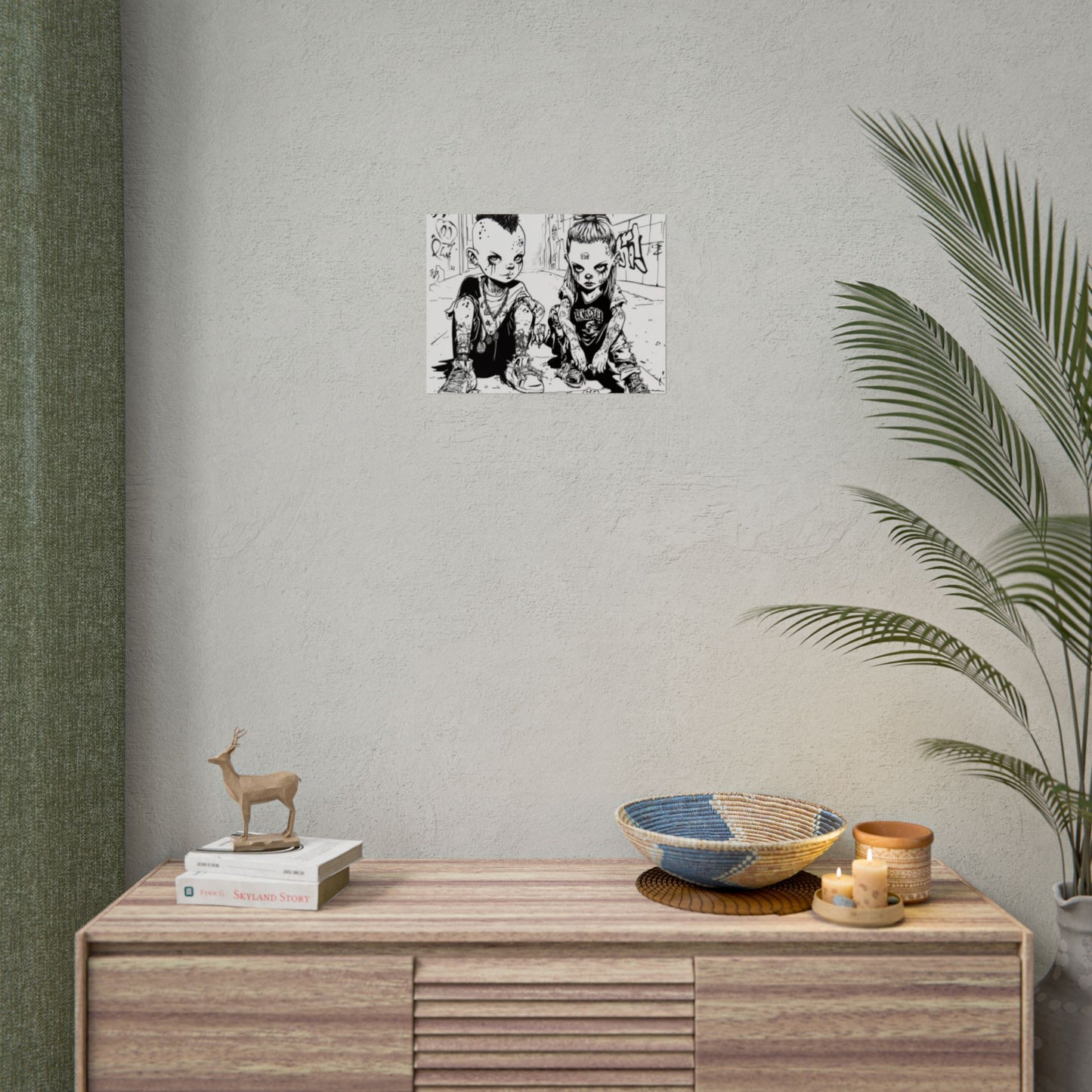 AI design, Alien kids playing dice Rolled Posters