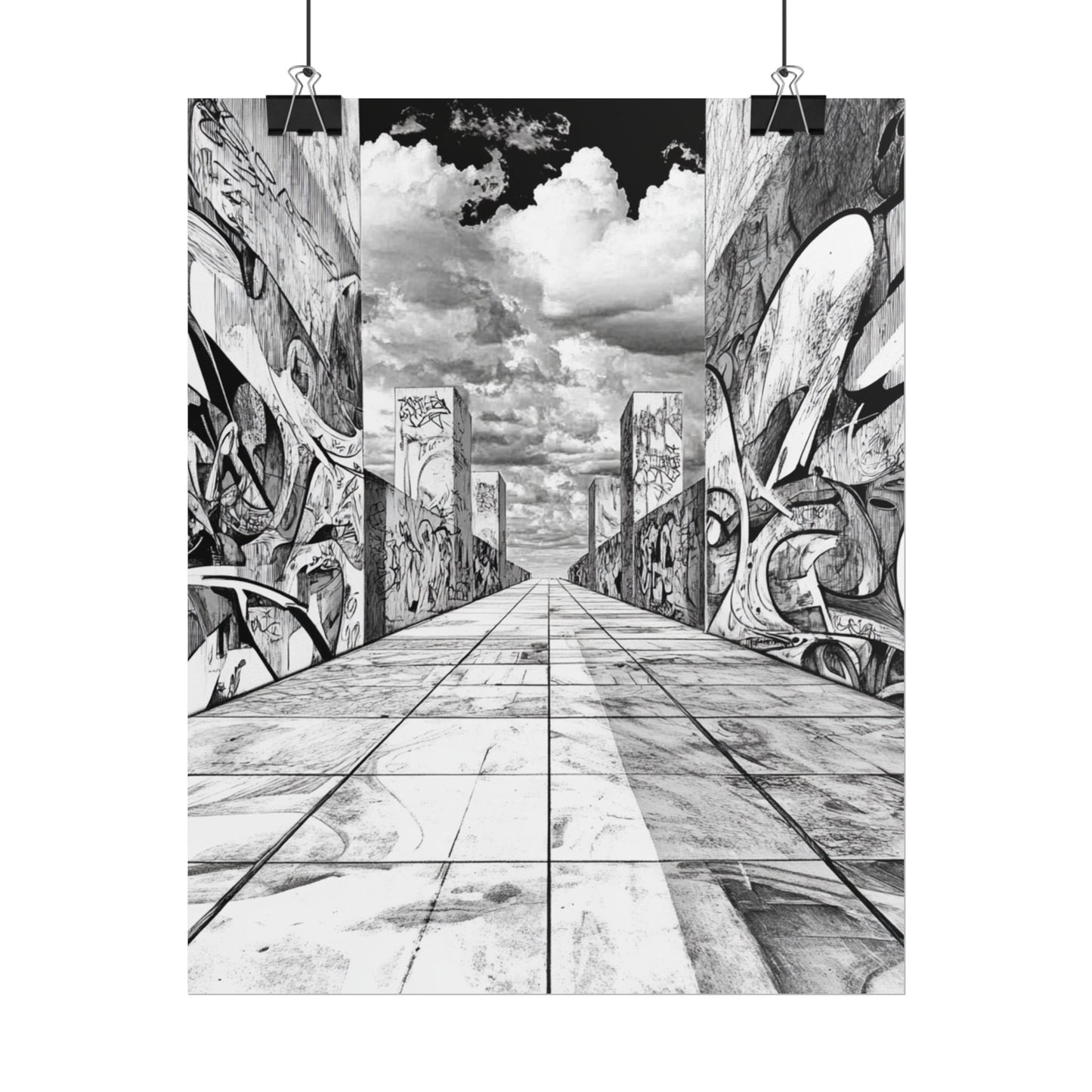 AI Art, Is Anybody out there town, Rolled Posters