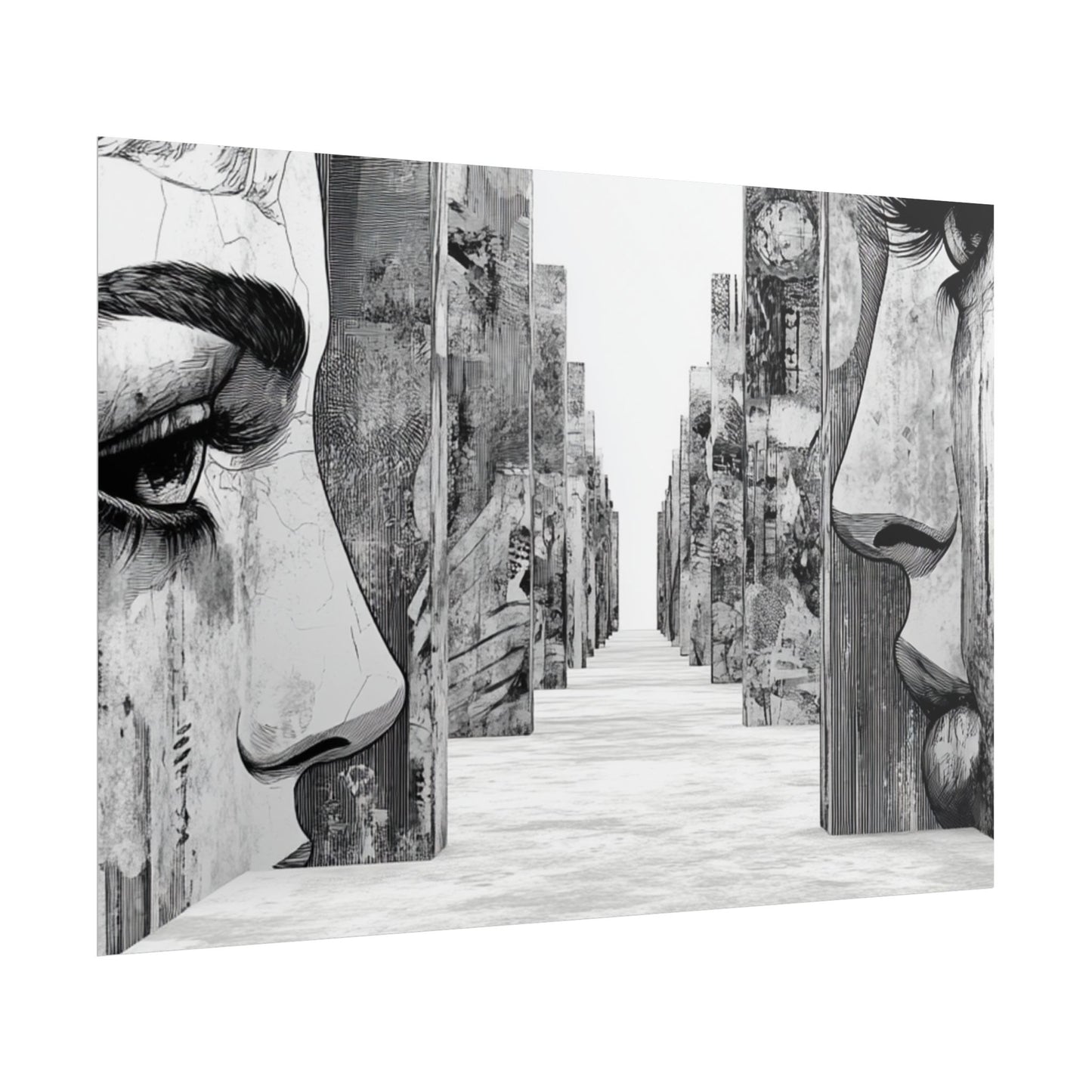AI Art, If walls could talk, Rolled Posters