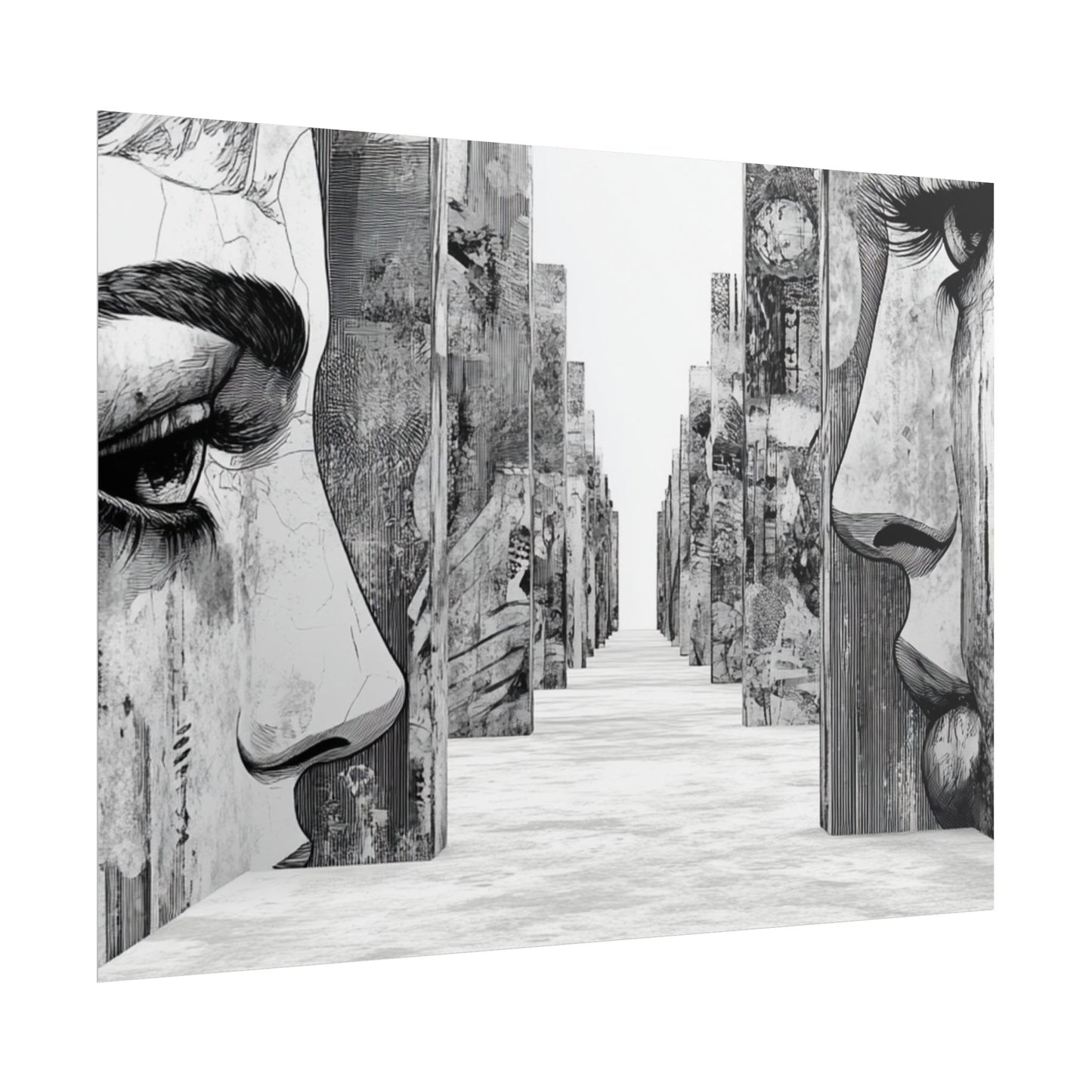 AI Art, If walls could talk, Rolled Posters