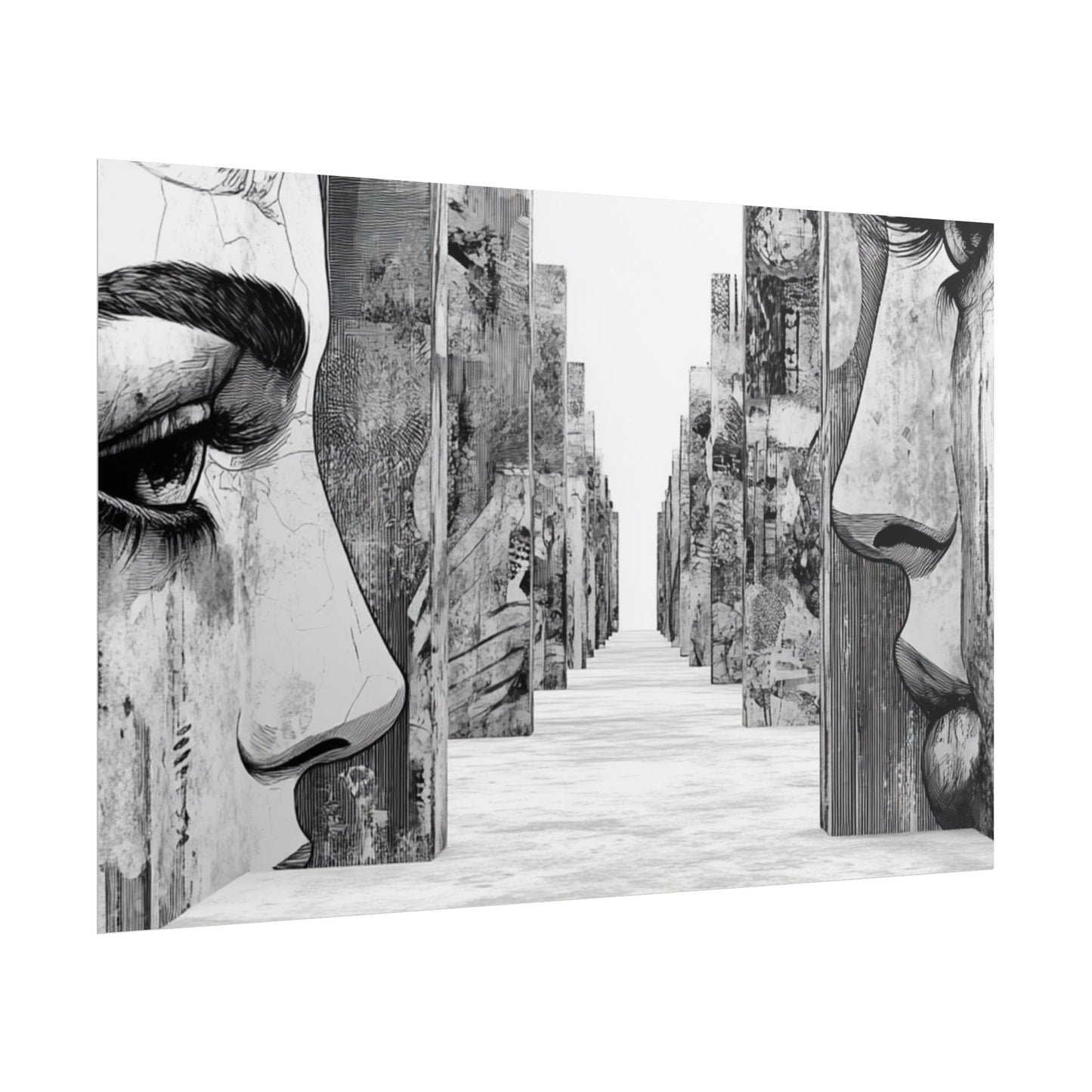 AI Art, If walls could talk, Rolled Posters