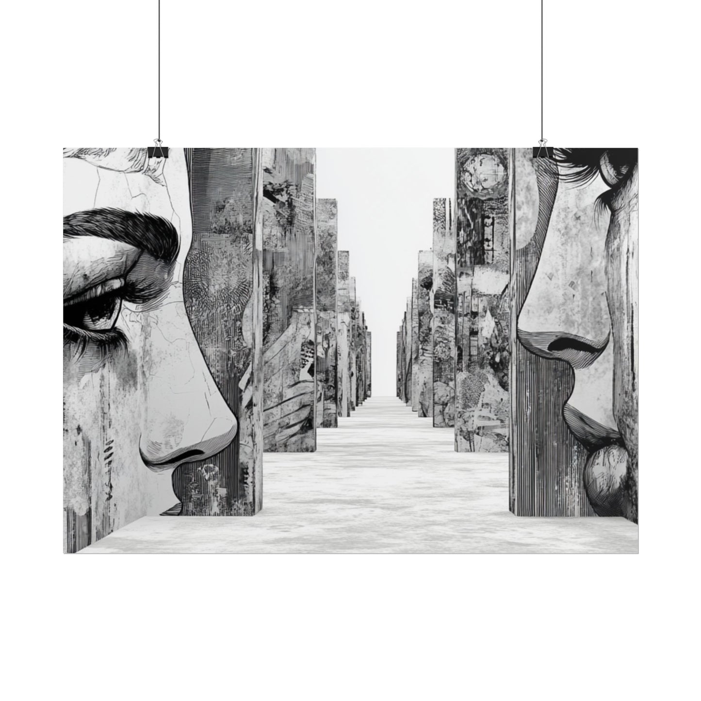 AI Art, If walls could talk, Rolled Posters