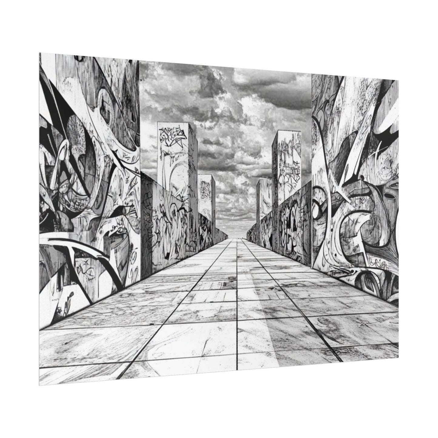 AI Art, Is Anybody out there town, Rolled Posters