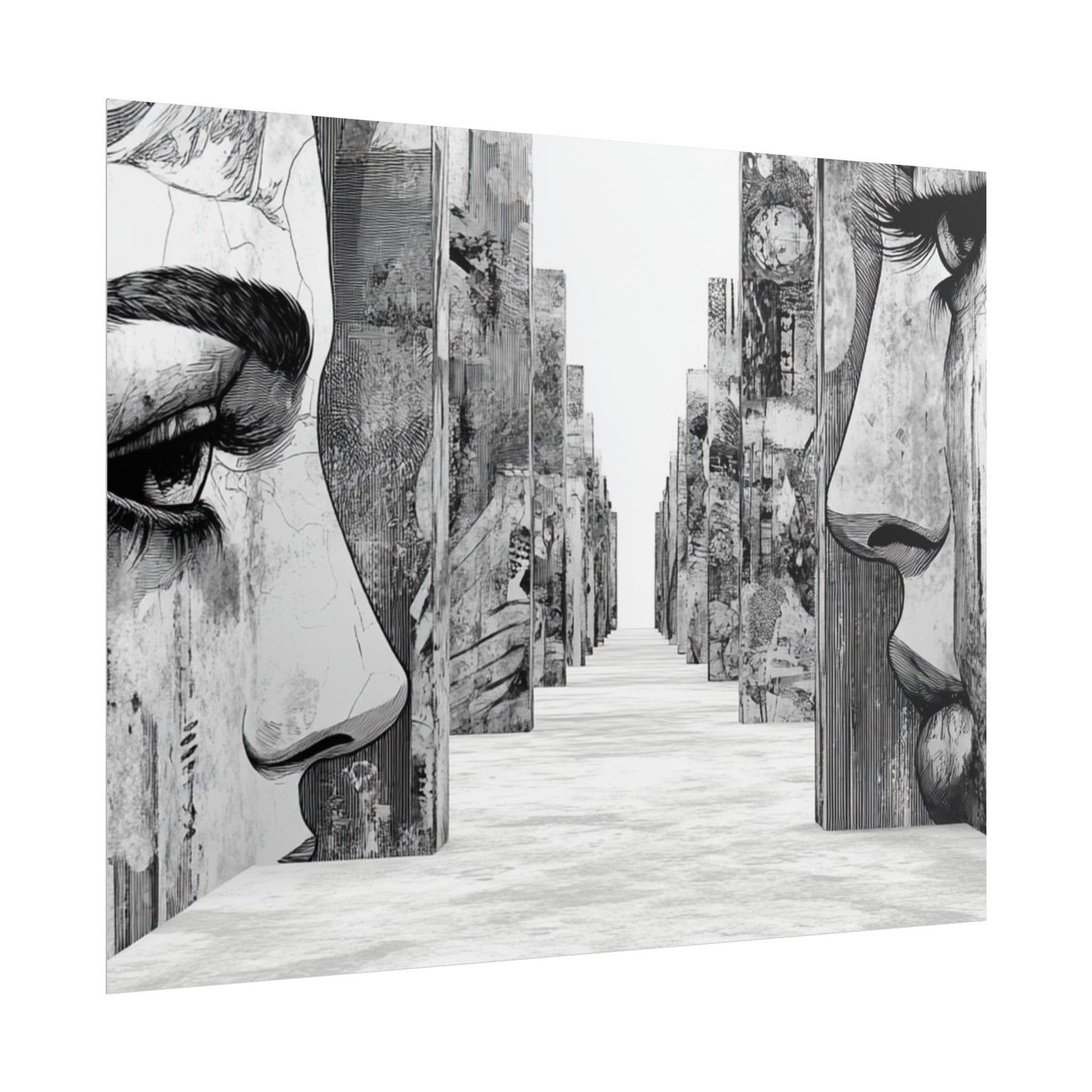 AI Art, If walls could talk, Rolled Posters