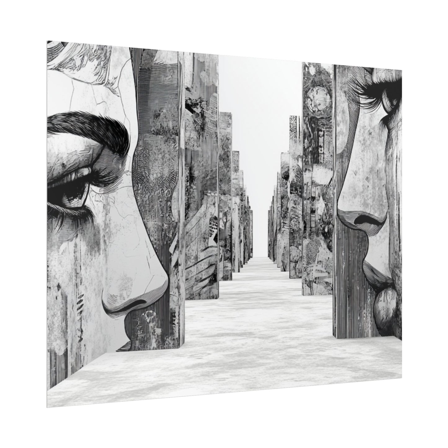 AI Art, If walls could talk, Rolled Posters