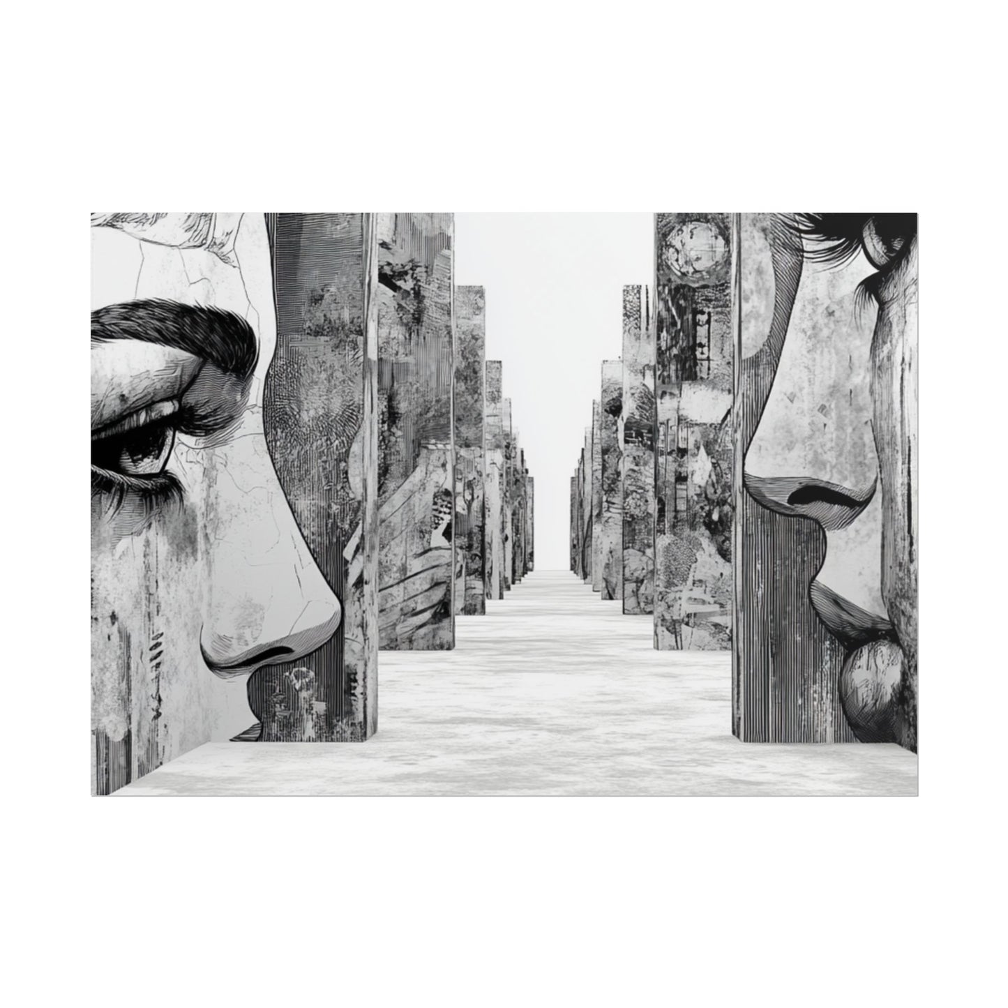 AI Art, If walls could talk, Rolled Posters