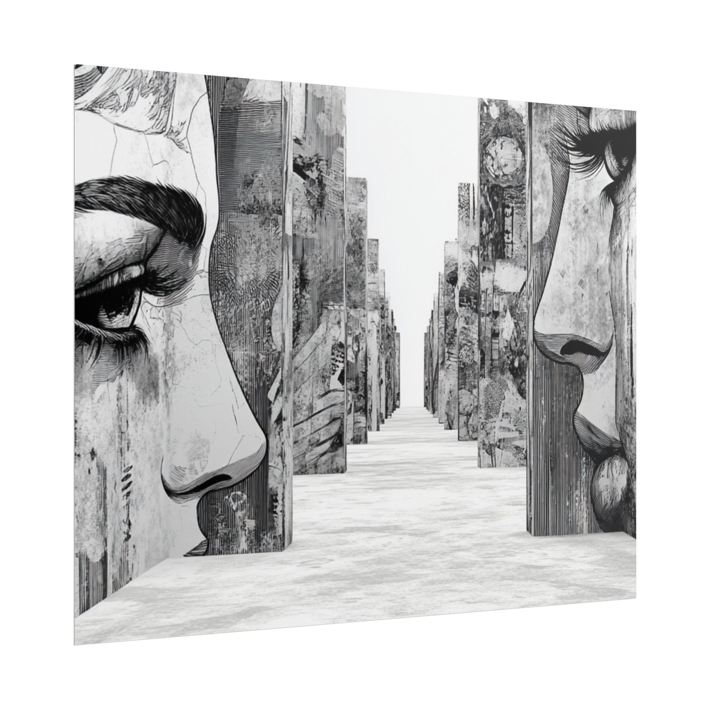 AI Art, If walls could talk, Rolled Posters