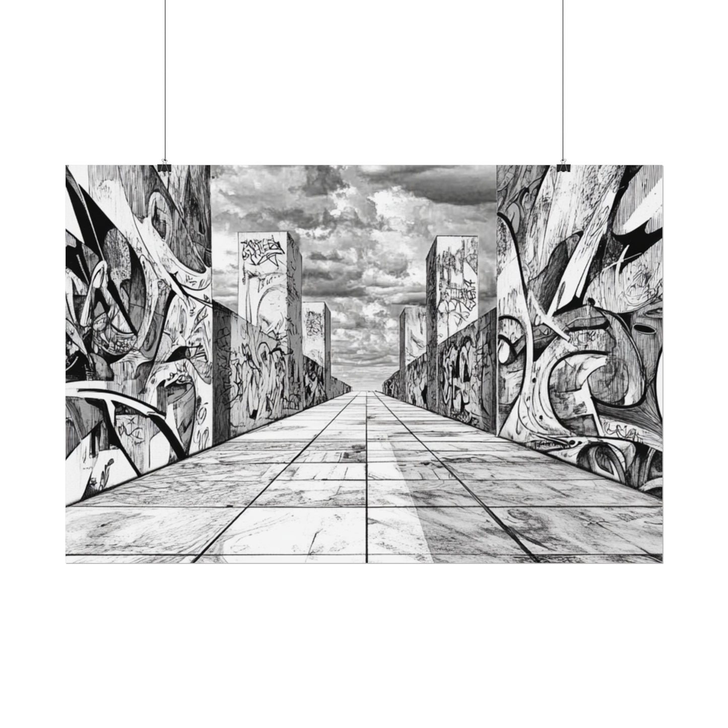 AI Art, Is Anybody out there town, Rolled Posters