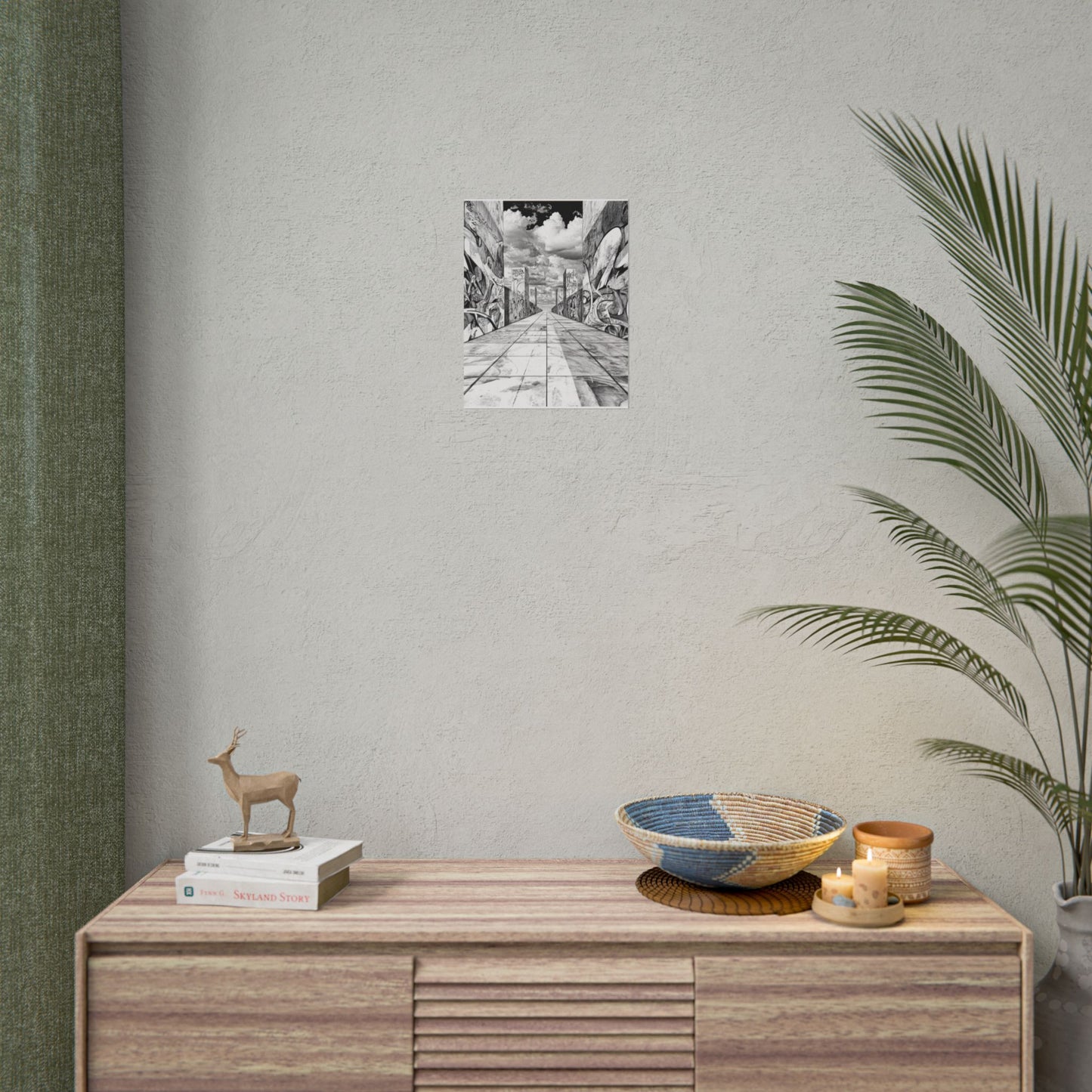 AI Art, Is Anybody out there town, Rolled Posters