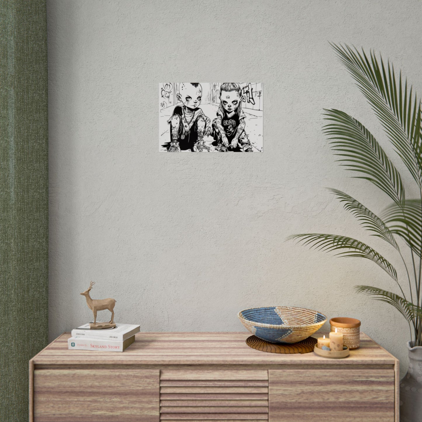 AI design, Alien kids playing dice Rolled Posters
