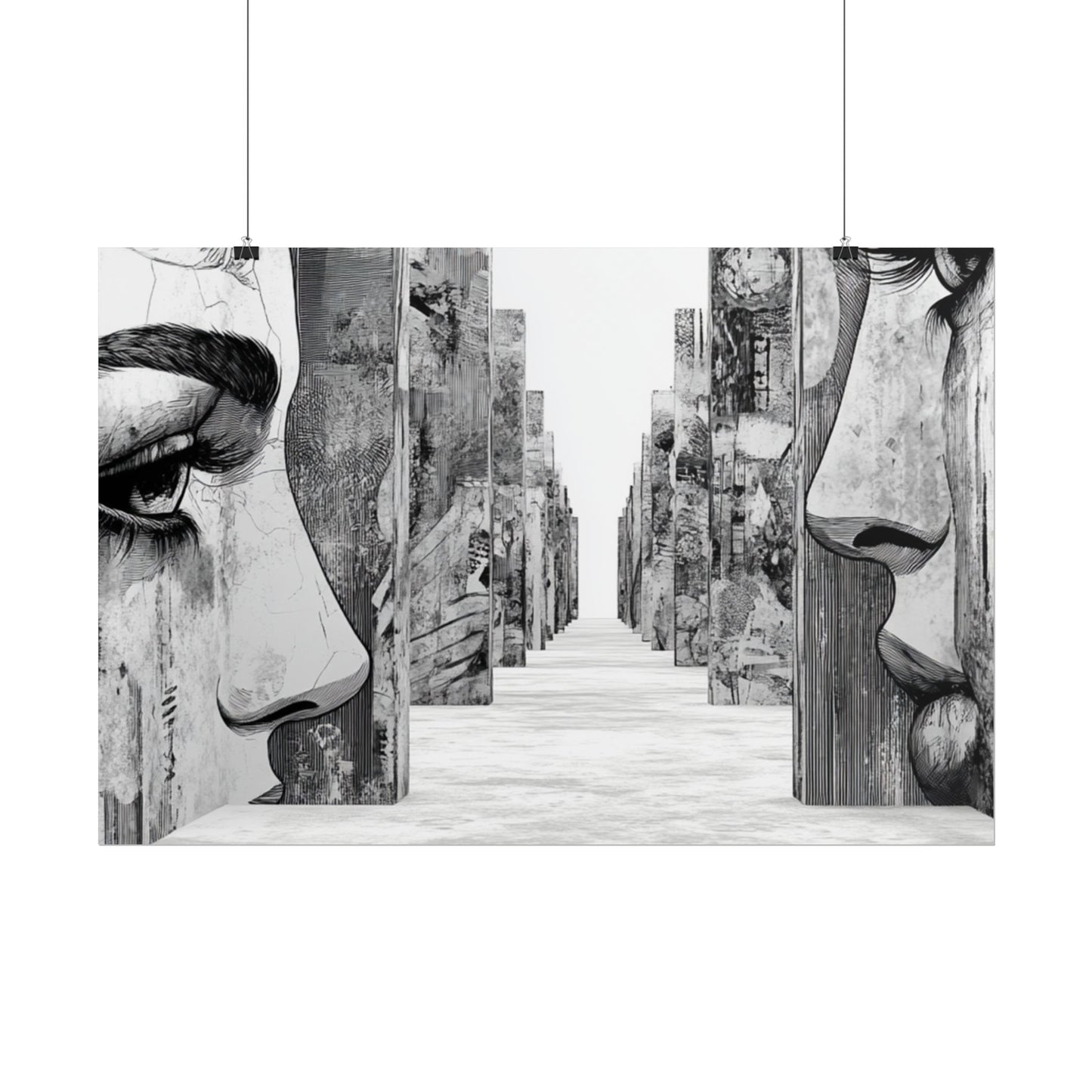 AI Art, If walls could talk, Rolled Posters