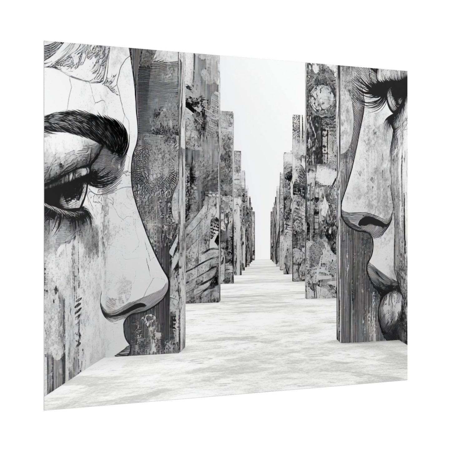 AI Art, If walls could talk, Rolled Posters