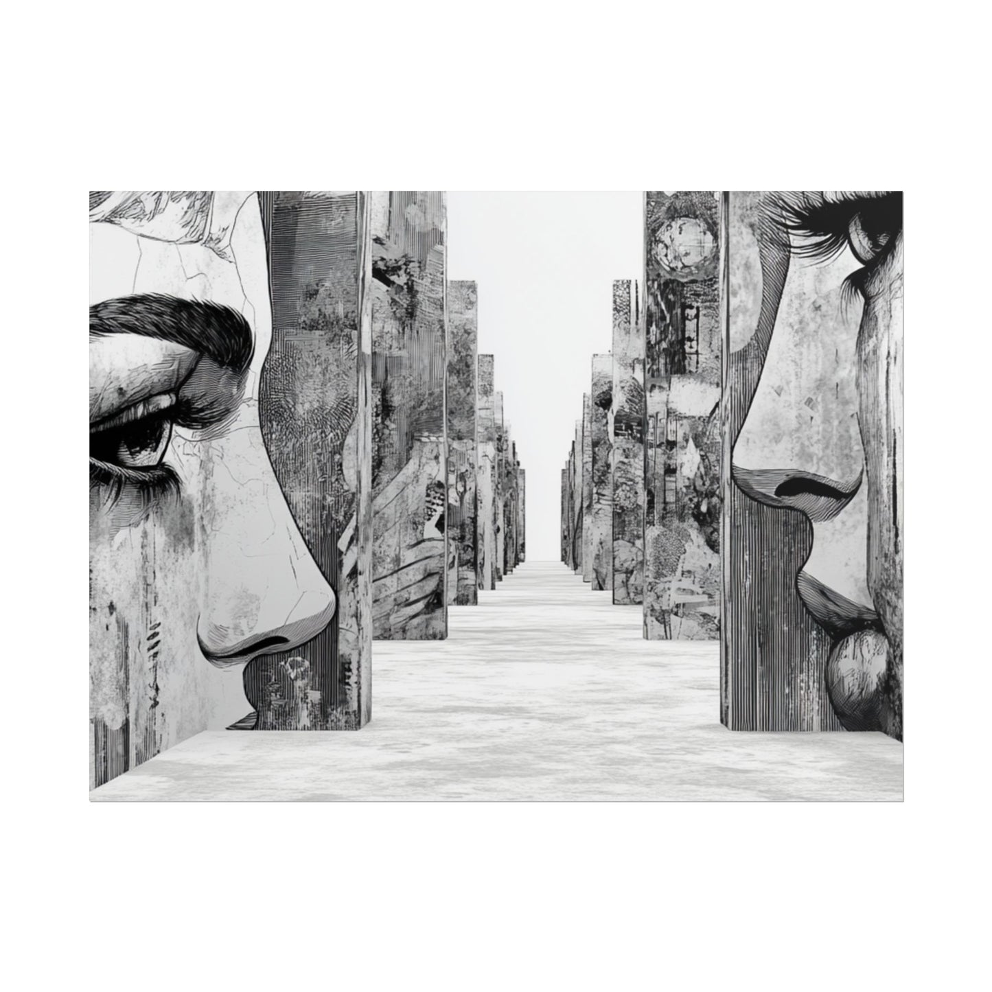 AI Art, If walls could talk, Rolled Posters