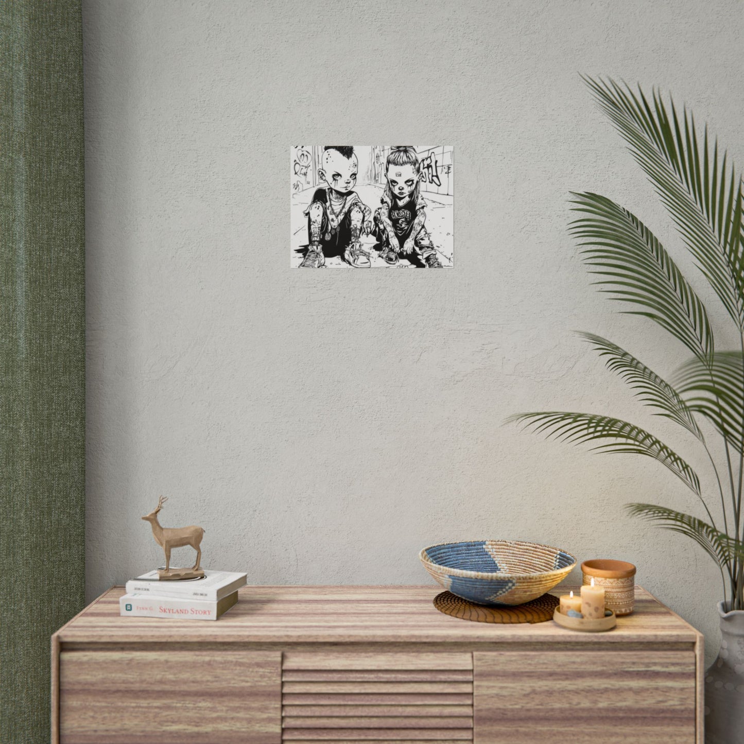 AI design, Alien kids playing dice Rolled Posters