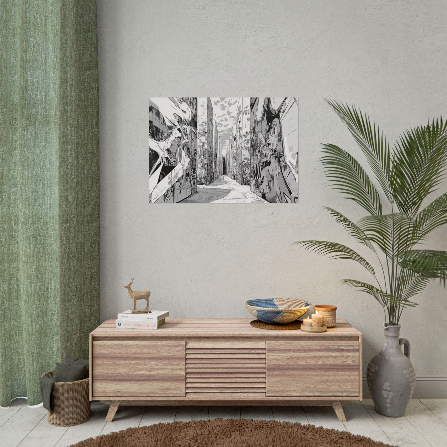 AI art, Weird Town, Rolled Posters