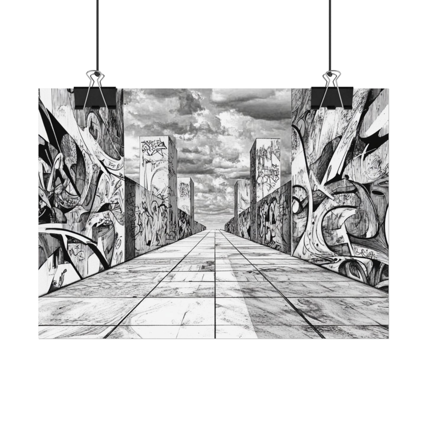 AI Art, Is Anybody out there town, Rolled Posters