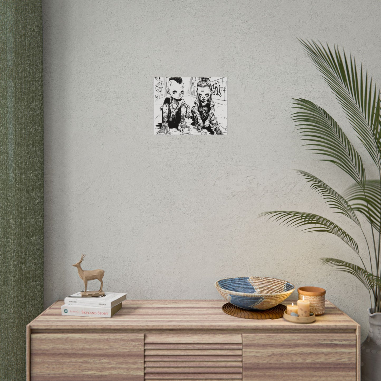 AI design, Alien kids playing dice Rolled Posters