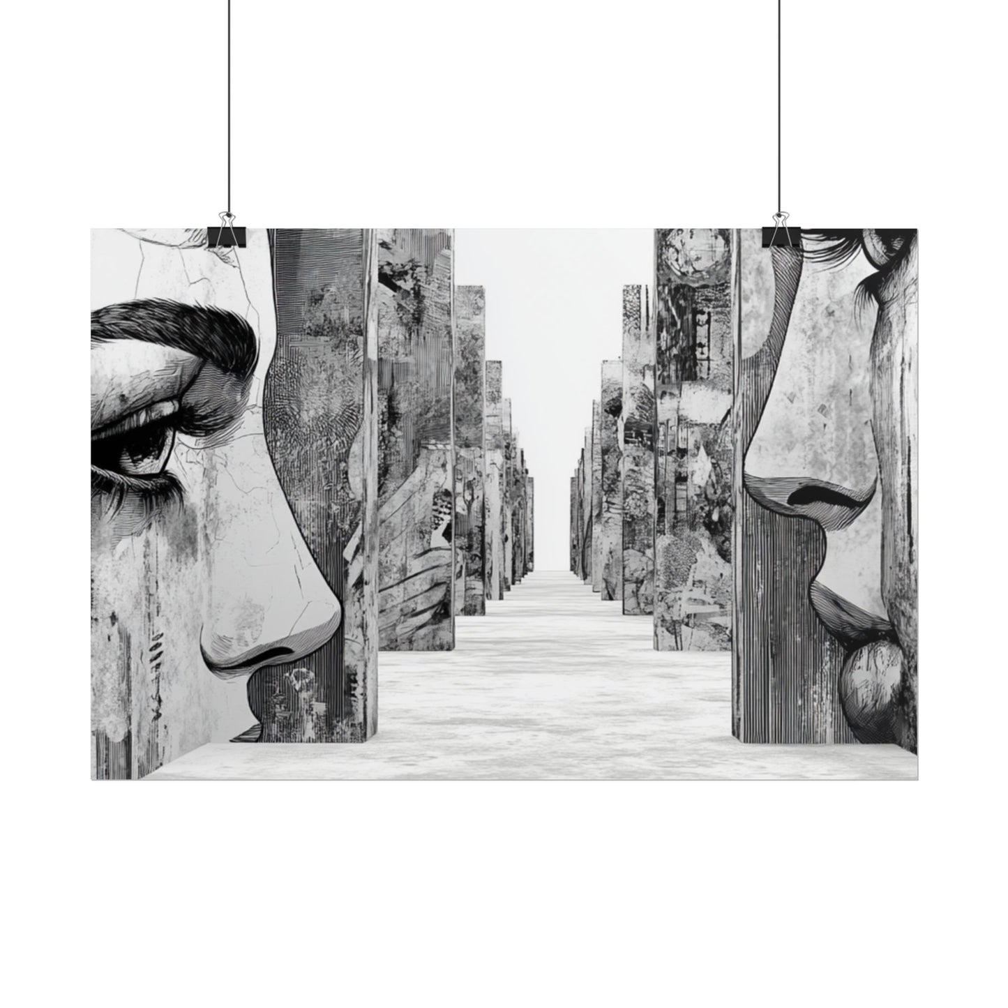 AI Art, If walls could talk, Rolled Posters