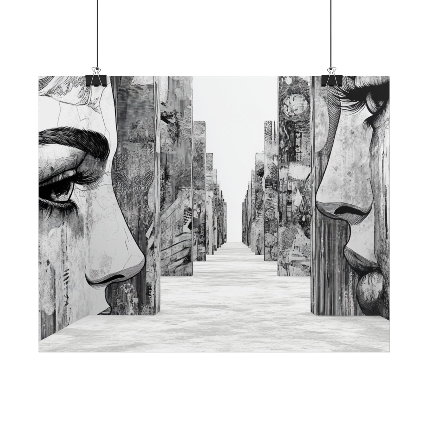 AI Art, If walls could talk, Rolled Posters