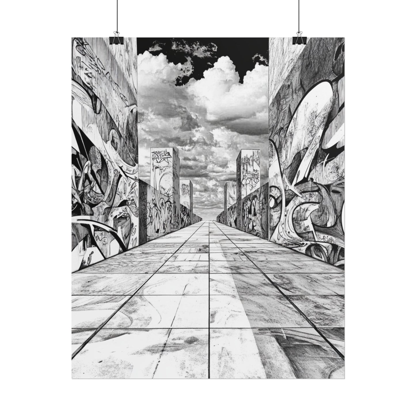 AI Art, Is Anybody out there town, Rolled Posters