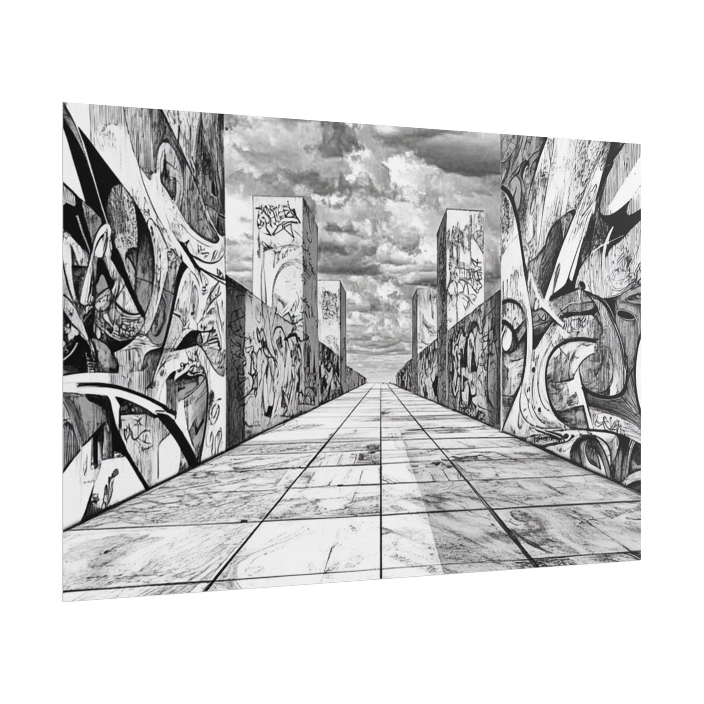 AI Art, Is Anybody out there town, Rolled Posters