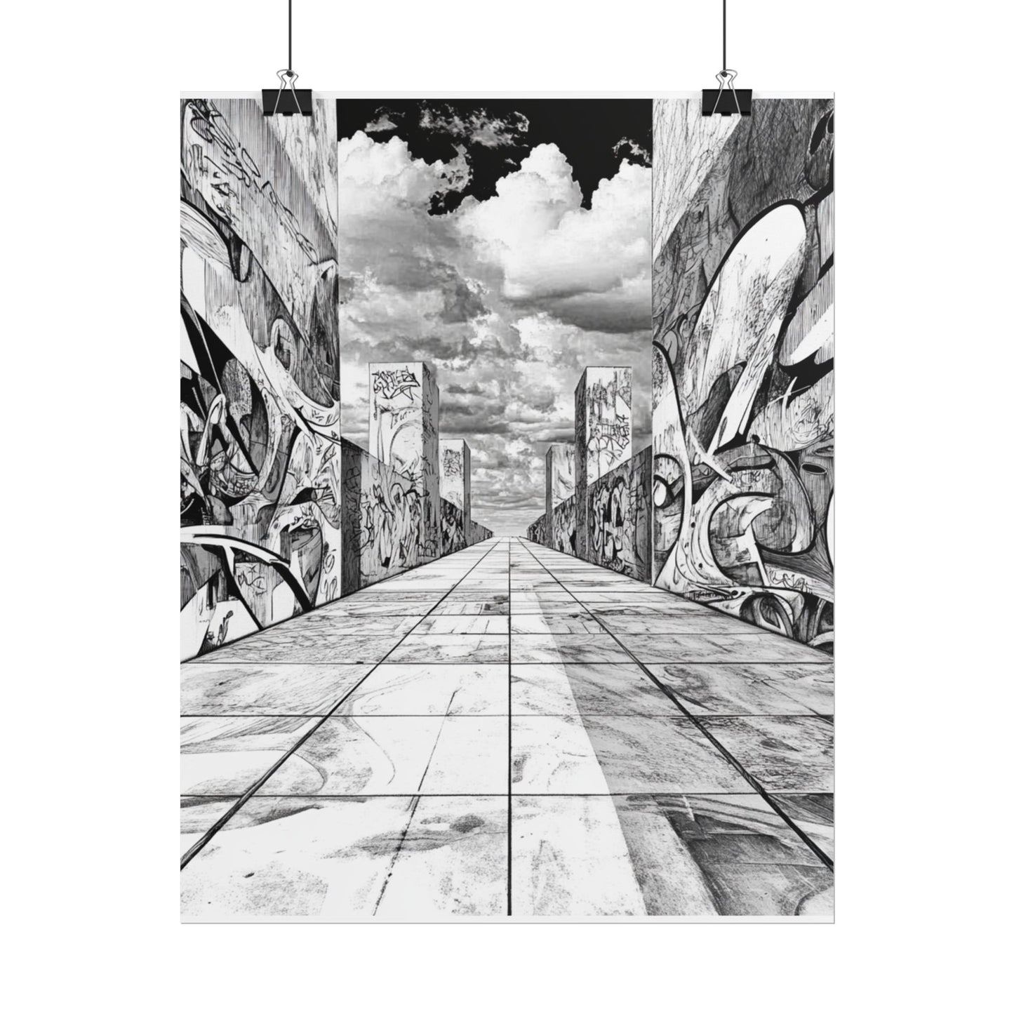 AI Art, Is Anybody out there town, Rolled Posters