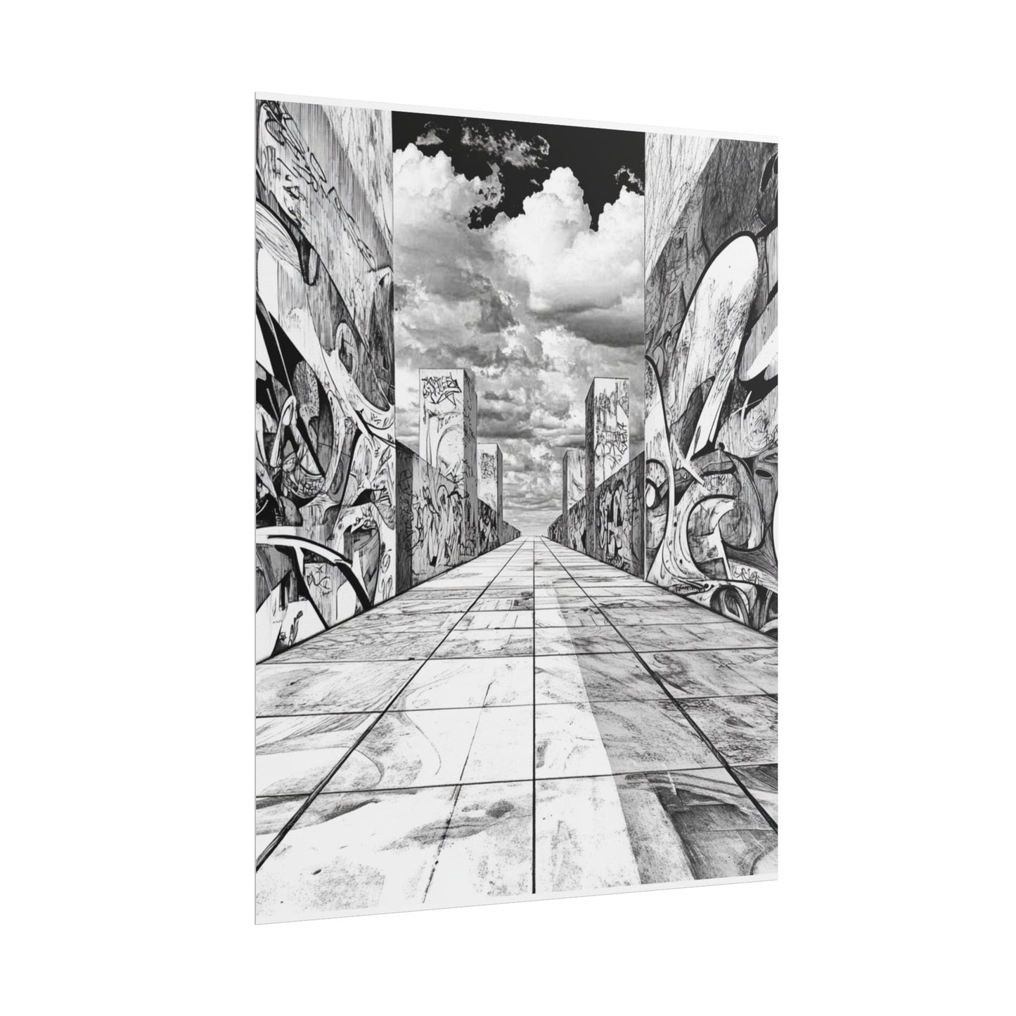 AI Art, Is Anybody out there town, Rolled Posters
