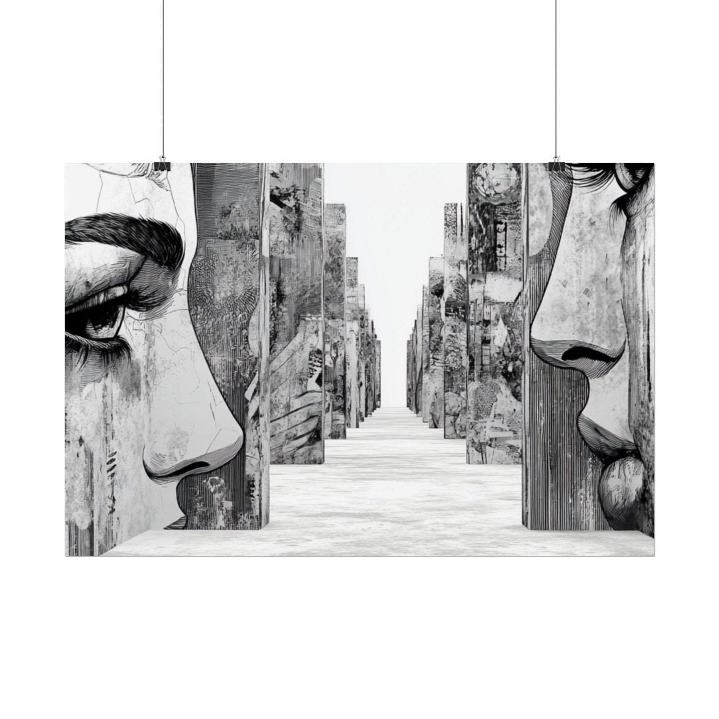 AI Art, If walls could talk, Rolled Posters