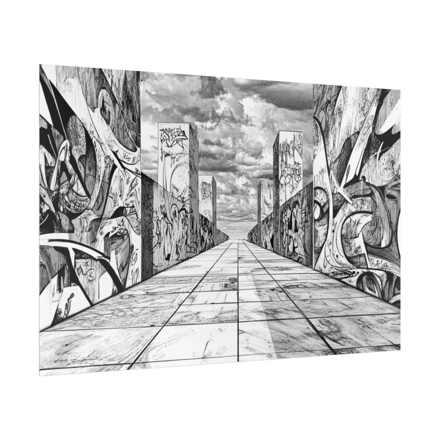 AI Art, Is Anybody out there town, Rolled Posters