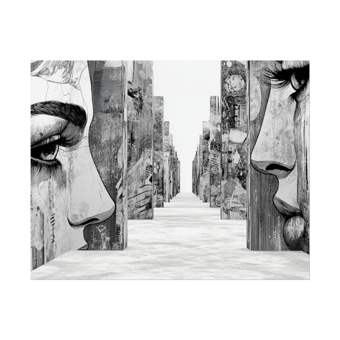 AI Art, If walls could talk, Rolled Posters