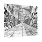 AI Art, Is Anybody out there town, Rolled Posters